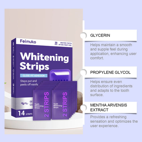 Purple Teeth Whitening Strips - 14 Day Supply
