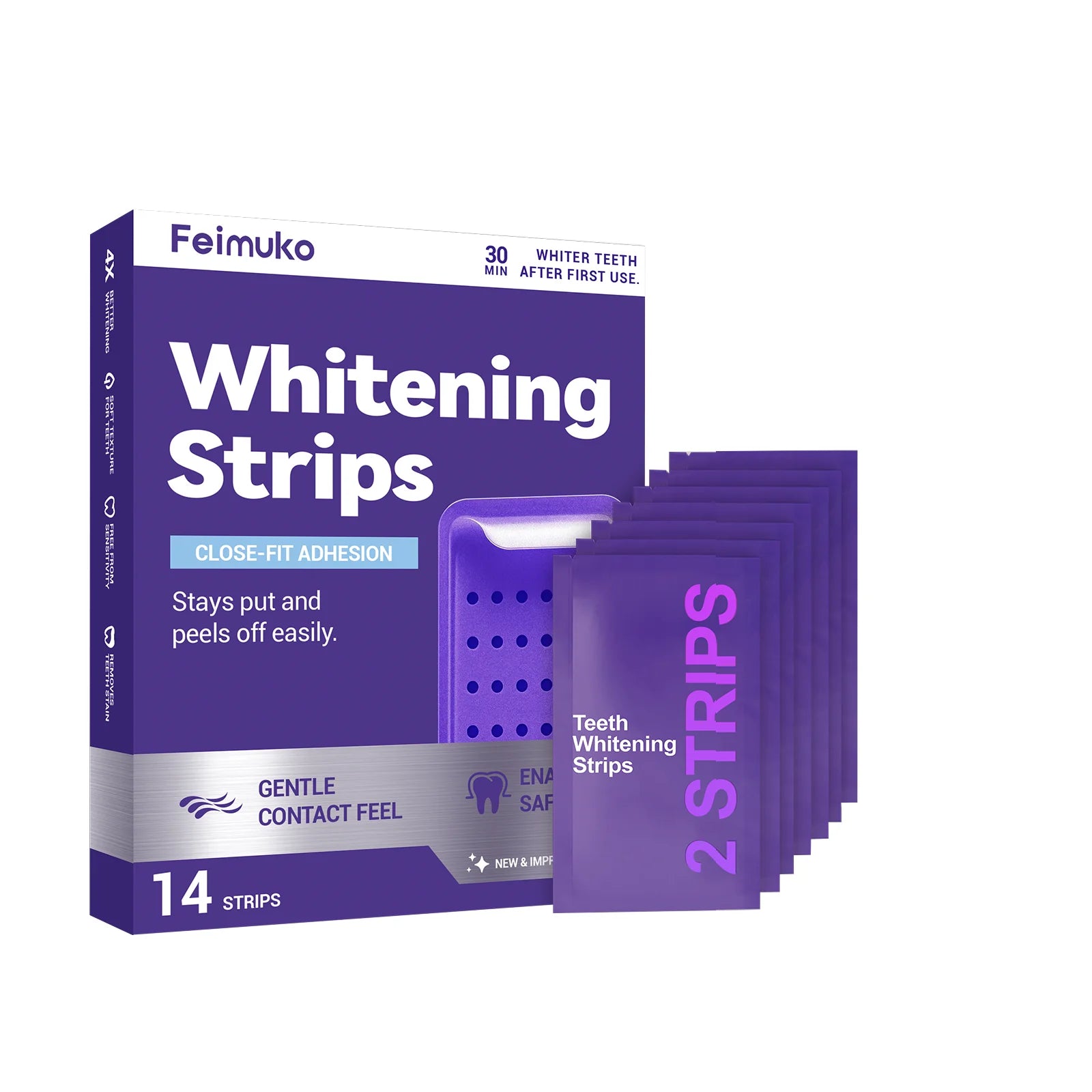 Purple Teeth Whitening Strips - 14 Day Supply